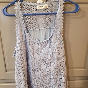 Womens crochet sleeveless top